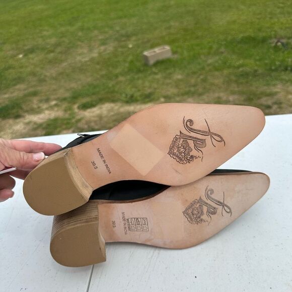 Free People Black Leather Ankle Boots - Picture 4 of 7